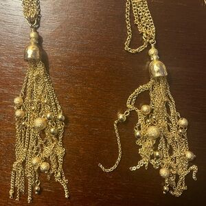 Lilly Pulitzer Gold Tassel Jellyfish necklace